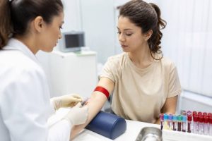 What lab test shows anemia and how to interpret the results